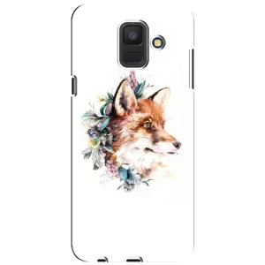 Чохли з картинкою Лисичка для Samsung Galaxy A6 2018, A600F (VPrint) (Лиса в квітах)