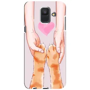 Чохол на Samsung A6 2018, А600F з Котиками (VPrint) (Любовь до котиків)