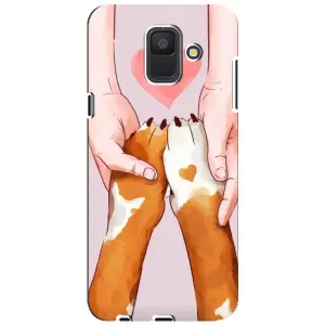 Чохли з собаками для Samsung Galaxy A6 2018, A600F (VPrint) (Любовь до собак)