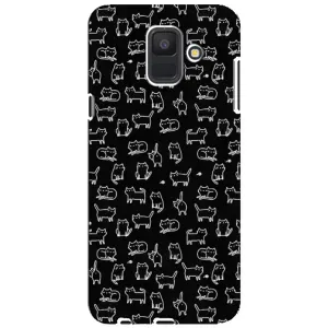 Чохол з принтом для Samsung Galaxy A6 2018, A600F (AlphaPrint) Модні коти (Маленькі котики)