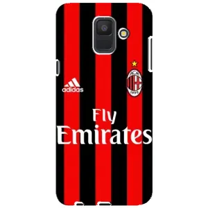 Чохли для Samsung Galaxy A6 2018, A600F (VPrint) - Футбольні клуби (Milan)