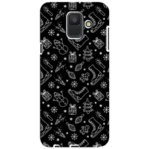 Новорічні, Святкові Чохли для Samsung Galaxy A6 2018, A600F - 2024 год (Новорічний фон)