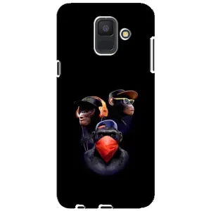 Чохол з Мавпами Samsung Galaxy A6 2018, A600F - (AlphaPrint) (Три мавпи)