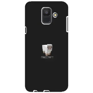 Чехол Майнкрафт на Samsung Galaxy A6 2018, A600F (AlphaPrint) Minecraft (Овечка Майнкрафт)