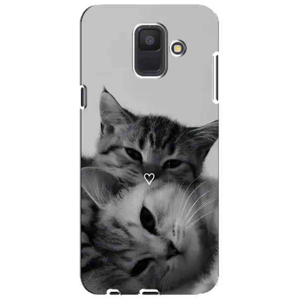 Чохол з принтом «Пара котів» для Samsung Galaxy A6 2018 (A600F)