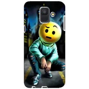 Чохол для Samsung A6 2018, А600F - (AlphaPrint) з принтом (ТОП продажів) (Хлопець смайл)