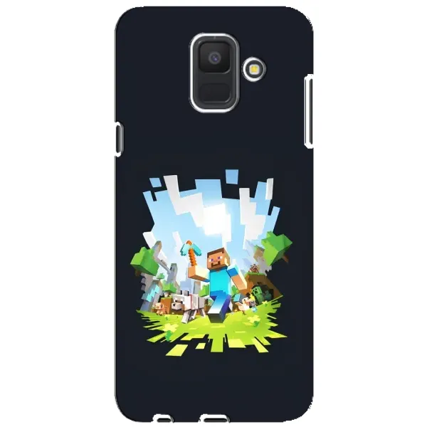 Чехол с принтом «персонажи Minecraft» для Samsung Galaxy A6 2018 (A600F)