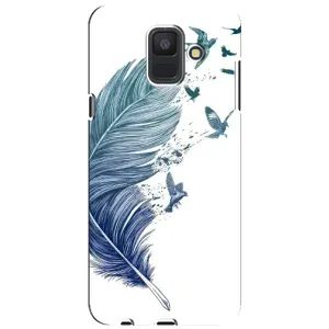 Чохол з картинкою (Стильні) Samsung A6 2018, А600F - (AlphaPrint) (Перо)
