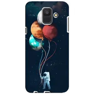 Космічні Чохли для Samsung A6 2018, А600F (VPrint) (Планети кульки)