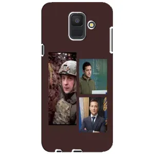 Чохол для Samsung Galaxy A6 2018, A600F (AlphaPrint - с принтом Зеленського) (Президент)