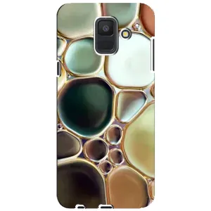 Мраморний чехол на Samsung Galaxy A6 2018, A600F (VPrint) (Радужний Мрамор)