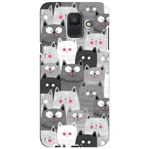 Чохли з Котиками для Samsung Galaxy A6 2018, A600F (VPrint) (Мальовані котики)
