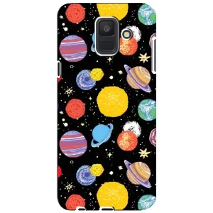Космічні Чохли для Samsung A6 2018, А600F (VPrint) (Намальовані планети)