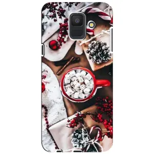 Різдвяні, Святкові Чохли для Samsung A6 2018, А600F (Різдвяна атмосфера)