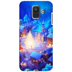Різдвяні Чохли для Samsung Galaxy A6 2018, A600F (VPrint) (Різдвяне місто)