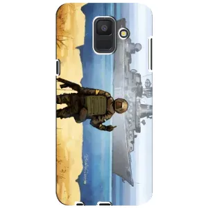Чехол с принтом (Русский корабль...) для Samsung A6 2018, А600F (AlphaPrint) (Російський корабель)