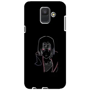 Чохли на тему: Ітачи Учіха для Samsung Galaxy A6 2018, A600F (AlphaPrint) (силует Ітачі)