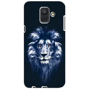 Чохол з картинкою ЛЕВ для Samsung Galaxy A6 2018, A600F (VPrint) (Синій Лев)