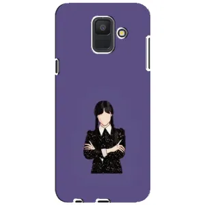 Чохли Венсдей на Samsung Galaxy A6 2018, A600F Уенсдей (AlphaPrint) (Венздей у чорному)