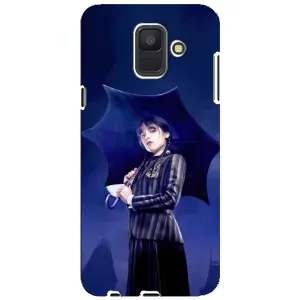 Чохли Венсдей на Samsung Galaxy A6 2018, A600F Уенсдей (AlphaPrint) (Венздей з парасолькою)