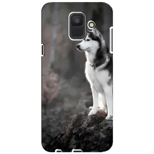Чохол з Хаскі Samsung Galaxy A6 2018, A600F - (AlphaPrint) (Вірний собака)