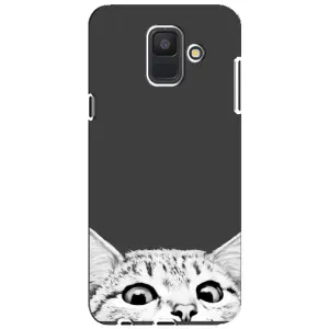 Чохол на Samsung A6 2018, А600F з Котиками (VPrint) (Виглядає котик)