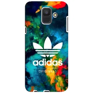 Чохли Адидас для Samsung Galaxy A6 2018, A600F (AlphaPrint) (Яскравий Адідас)