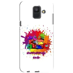 Чехол Амонг Ас для Samsung Galaxy A6 2018, A600F (AlphaPrint) (Яркий АмонгАс)