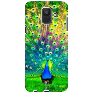 Чохол з пташками на Samsung Galaxy A6 2018, A600F (VPrint) (Яскравий Павлин)