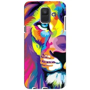 Чохол з картинкою ЛЕВ для Samsung Galaxy A6 2018, A600F (VPrint) (Яскравий Лев)