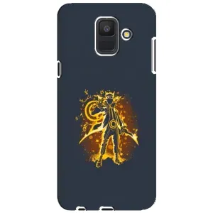 Naruto Anime Чохли для Samsung A6 2018, А600F (AlphaPrint) (золотий Наруто)