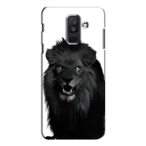 Чохли з картинкою животних Samsung Galaxy A6 Plus 2018 ( A605) (Чорний ЛЕВ)