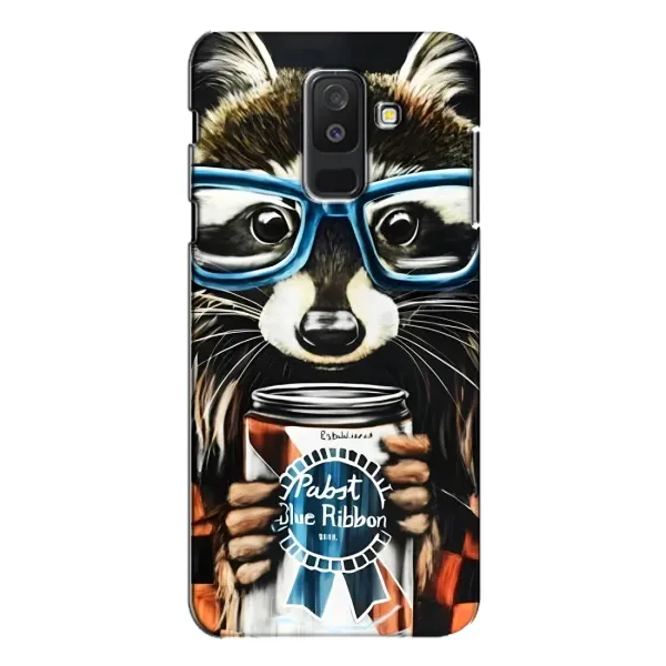 Чехол с принтом «Енот с банкой» для Samsung Galaxy A6 Plus 2018 (A605) Чехол с принтом «Енот с банкой» для Samsung Galaxy A6 Plus 2018 (A605)