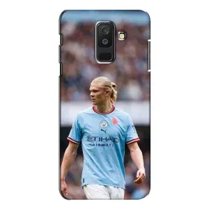 Чехлы с футболистом Ерлинг Холанд для Samsung Galaxy A6 Plus 2018 ( A605) (AlphaPrint) (Эрлинг Холанд)