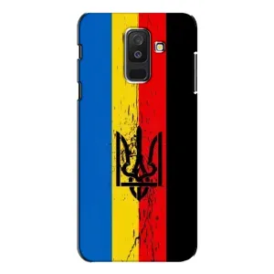 Украинские Чехлы для Samsung Galaxy A6 Plus 2018 ( A605) с картинкой УПА (AlphaPrint) (Флаг УПА)