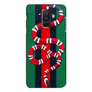 Чехлы ГУЧЧИ для Самсунг А6 Плюс 2018, А605 (AlphaPrint) (Gucci змия)