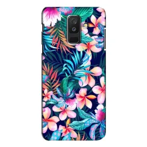 Чехол для Самсунг А6 Плюс 2018, А605 - с принтом (Дизайнерские) (AlphaPrint) (Красочные цветы)