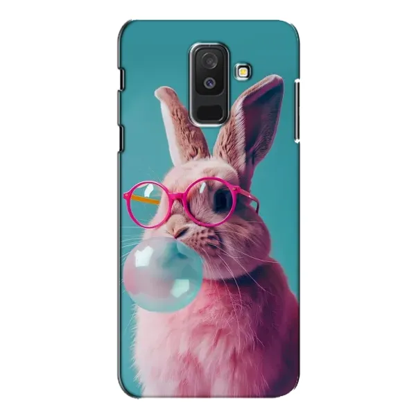 Чехол с принтом «Кролик в очках» для Samsung Galaxy A6 Plus 2018 (A605)