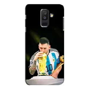 Чехлы для Samsung Galaxy A6 Plus 2018 ( A605) (Leo чемпион) (AlphaPrint) (Кубок Месси)