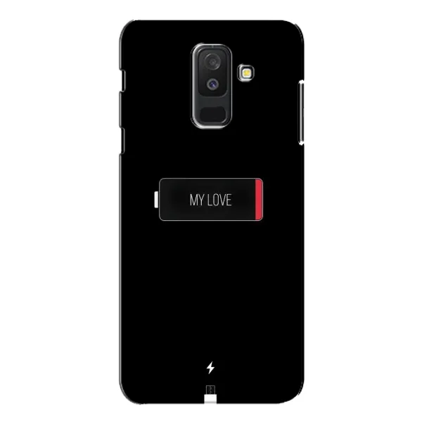 Чехол с принтом «Love battery» для Samsung Galaxy A6 Plus 2018 (A605)