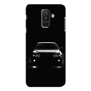 Чехол для Самсунг А6 Плюс 2018, А605 - с принтом БМВ (AlphaPrint) (Машина BMW)