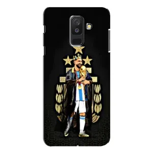 Чехлы для Samsung Galaxy A6 Plus 2018 ( A605) (Leo чемпион) (AlphaPrint) (Месси Король)