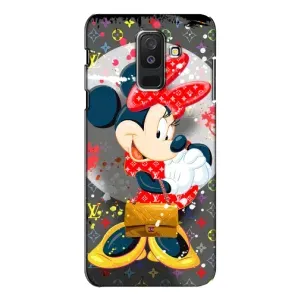 Чехол Disney Mouse Samsung Galaxy A6 Plus 2018 ( A605) (PREMIUMPrint) (Minni с бантиком)