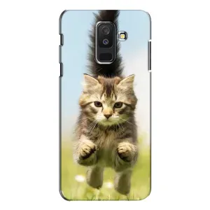 Чохли з Котиками для Samsung Galaxy A6 Plus 2018 ( A605) (VPrint) (Прижок кота)