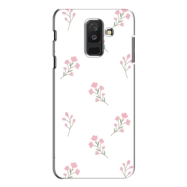 Чохол з принтом «Рожеві квіти» для Samsung Galaxy A6 Plus 2018 (A605)