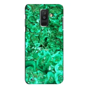 Мраморний чехол на Samsung Galaxy A6 Plus 2018 ( A605) (VPrint) (Салатовий Мрамор)