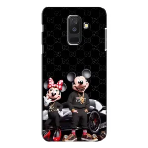 Чехол Disney Mouse Samsung Galaxy A6 Plus 2018 ( A605) (PREMIUMPrint) (Семья Маусов)