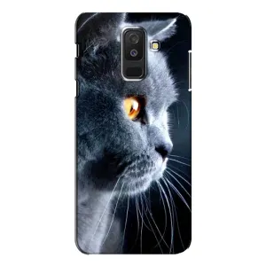Чохли з Котиками для Samsung Galaxy A6 Plus 2018 ( A605) (VPrint) (Сірий Кіт)