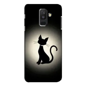 Чохол з принтом для Samsung Galaxy A6 Plus 2018 ( A605) (AlphaPrint) Модні коти (Силует котика)