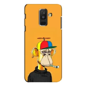 Чехлы с Обезьянами NFT для Samsung Galaxy A6 Plus 2018 ( A605) (AlphaPrint) (Скучающая Обезьяна NFT)